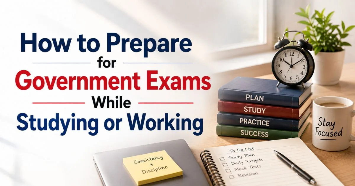 How to Prepare for Government Exams While Studying or Working